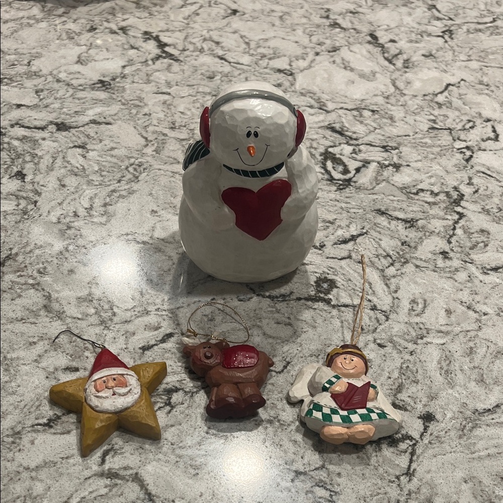 Festive Snowman and Ornament Set Eddie Walker